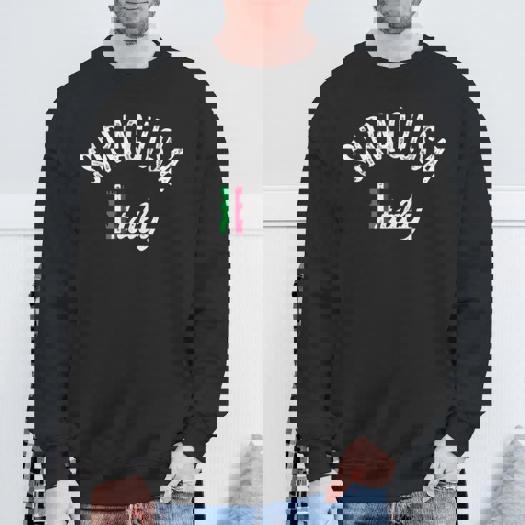 シラクサ シチリア バケーション お土産 レトロ シラクサ スウェットシャツ 高齢者への贈り物