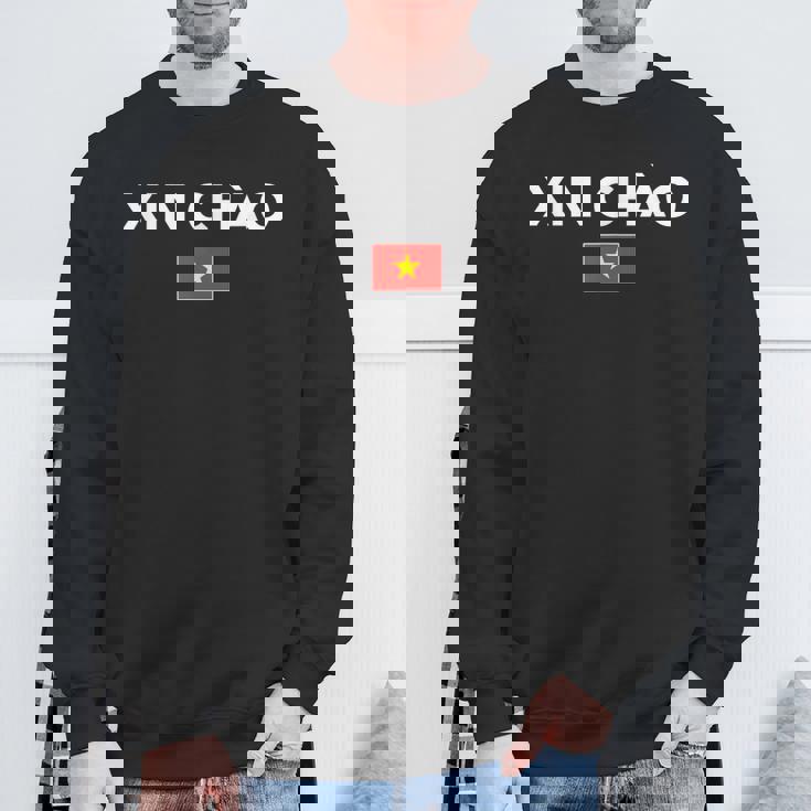 シンチャオ ベトナム語でこんにちは ベトナム スウェットシャツ 高齢者への贈り物