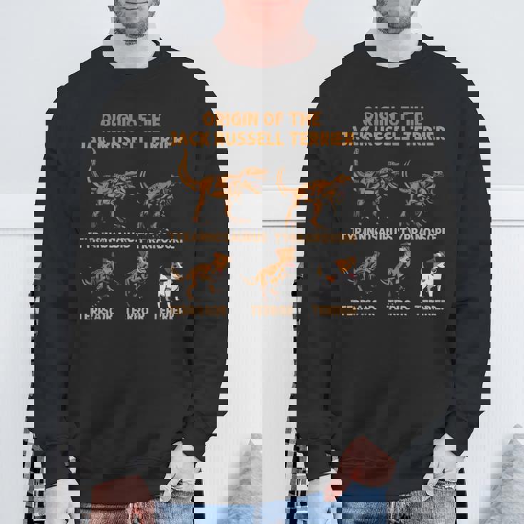 ジャック・ラッセル・テリア進化史犬の起源 スウェットシャツ 高齢者への贈り物