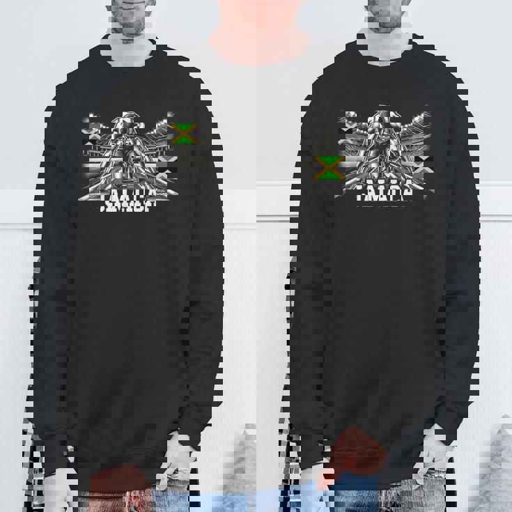 ジャマイカ 陸上競技 ジャマイカ スポーツ ジャマイカ アスリート スウェットシャツ 高齢者への贈り物