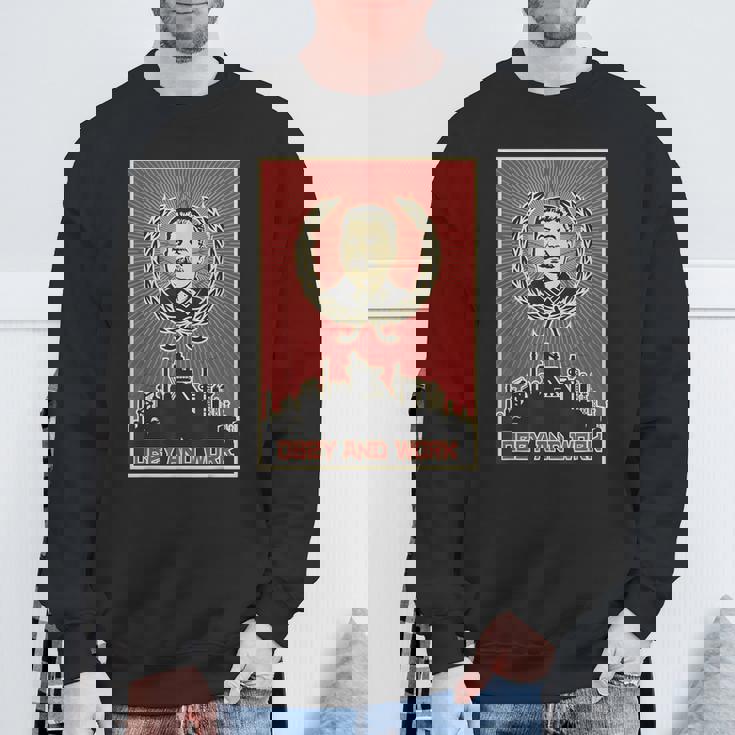 スターリンsovi8ヴィンテージプロパガンダに従い、働きます。 スウェットシャツ 高齢者への贈り物