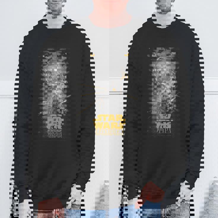 スター・ウォーズ クラシック エピソードi ファントム・メナス ポスター スウェットシャツ 高齢者への贈り物