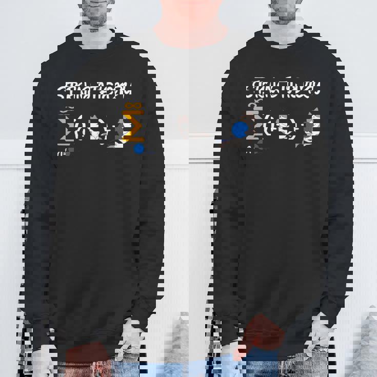 ストリング理論科学オタク物理学シュレディンガー猫 長袖tシャツ スウェットシャツ 高齢者への贈り物