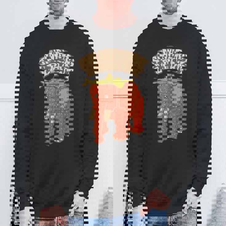 ストロベリーエレファント 面白い イタリアンブレインロットスラング ゲームミーム スウェットシャツ 高齢者への贈り物