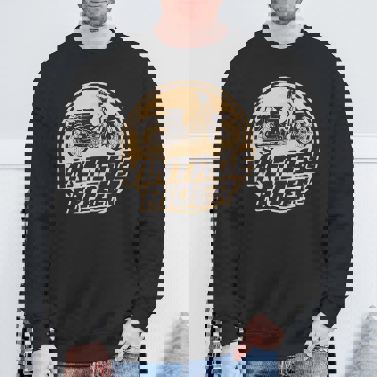 スーパーカブ C100 原付バイク ヴィンテージ ライダー レトロジャパン 長袖tシャツ スウェットシャツ 高齢者への贈り物