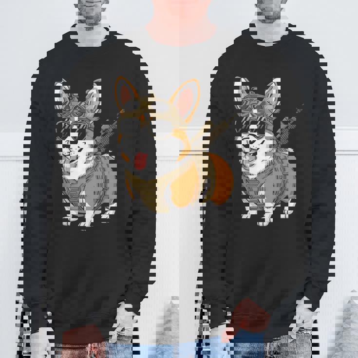 タクティカル コーギー 犬種 戦士 動物 しゃれ ミーム スウェットシャツ 高齢者への贈り物