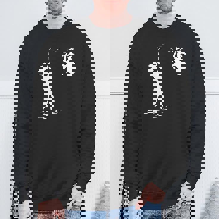 タコ釣り漁師 長袖tシャツ スウェットシャツ 高齢者への贈り物