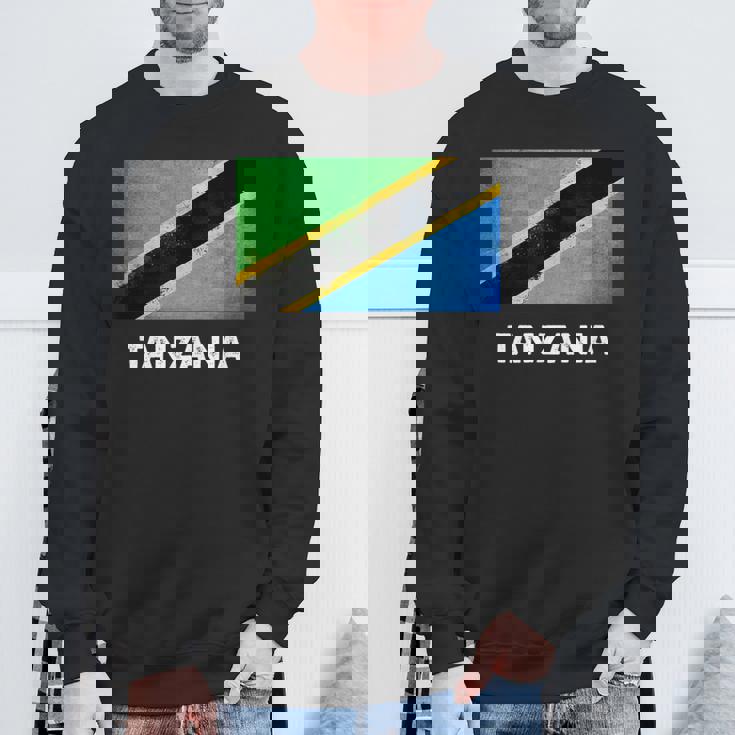 タンザニア国旗tシャツ スウェットシャツ 高齢者への贈り物