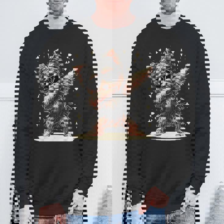 ダビング・ヨークシャー・テリア・ヨーキーズ・ヨーキー・ドッグ スウェットシャツ 高齢者への贈り物
