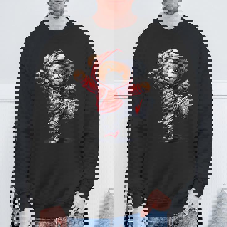 テディ愛好家やキッズダンサーのための面白いクマ スウェットシャツ 高齢者への贈り物