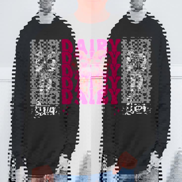 デイリークイーン 酪農家 牛 酪農 少女 ママ コケット スウェットシャツ 高齢者への贈り物