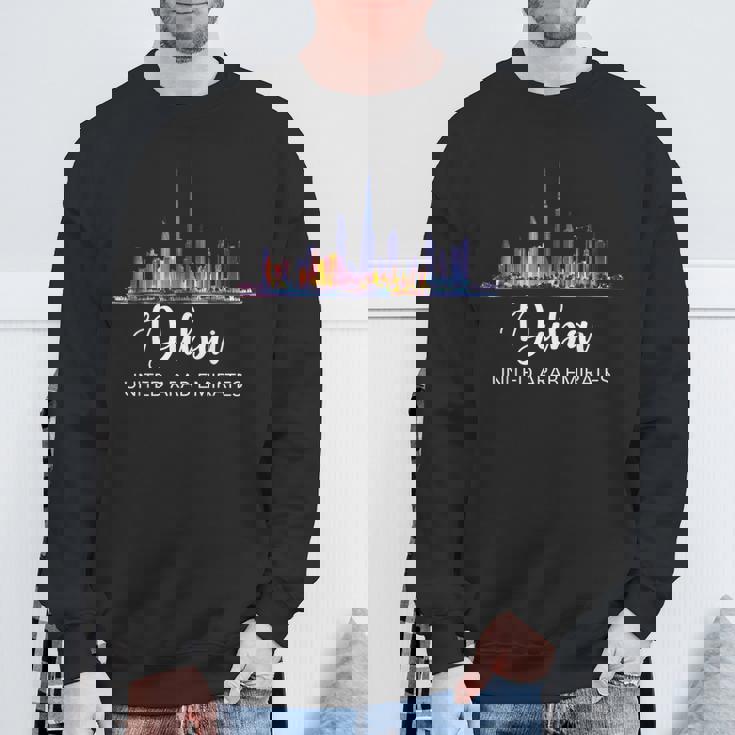 ドバイ お土産 スカイライン Uae アラブ首長国連邦 リマインダー スウェットシャツ 高齢者への贈り物