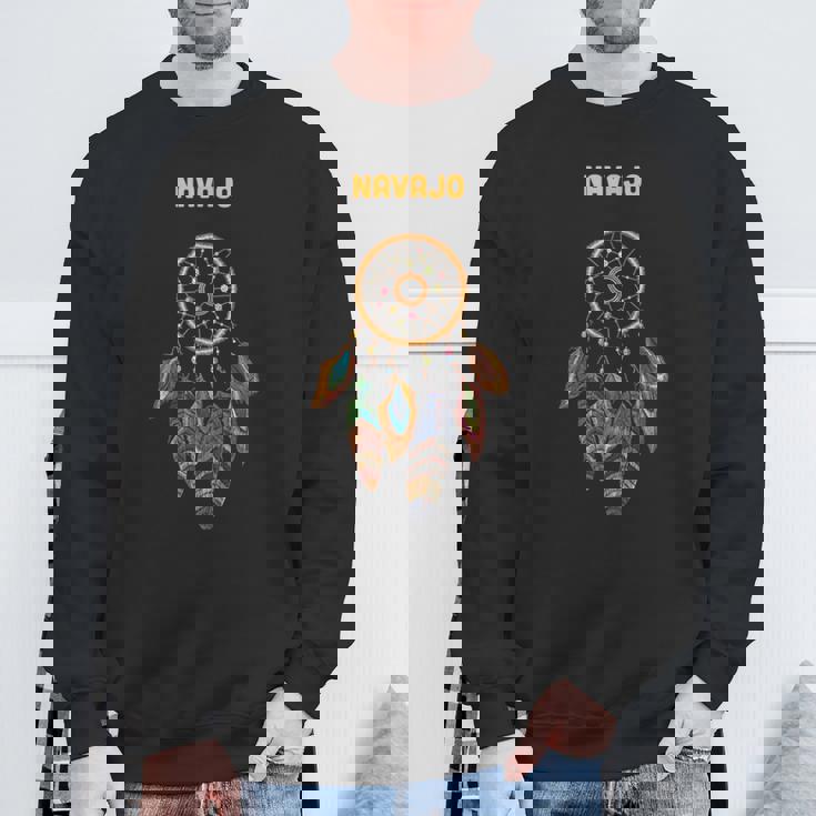 ナバホ族ネイティブアメリカン インディアン レトロ ドリームキャッチャー スウェットシャツ 高齢者への贈り物