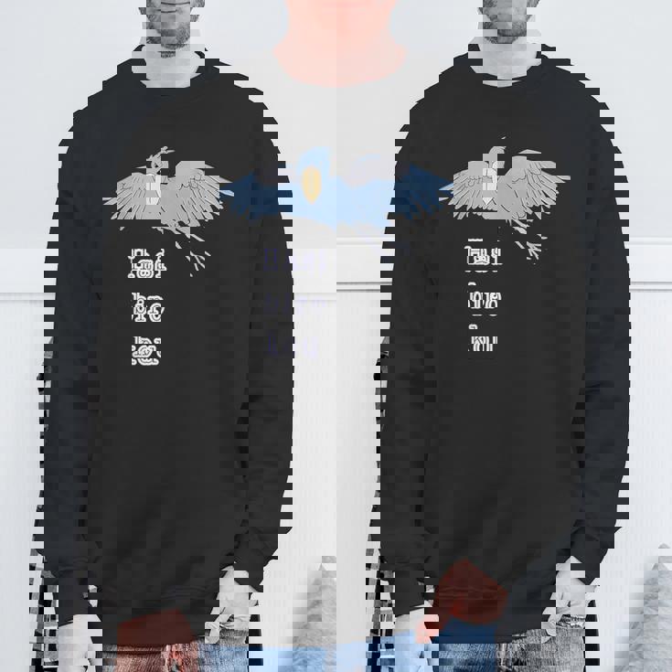 ハシビロコウさん 『いん ざ すかい』どうぶつフレンズ 動物園の生き物 大きな鳥 スウェットシャツ 高齢者への贈り物