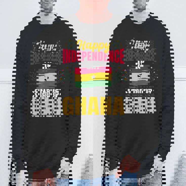 ハッピー独立記念日 ガーナ ガーナの歴史の誇り スウェットシャツ 高齢者への贈り物