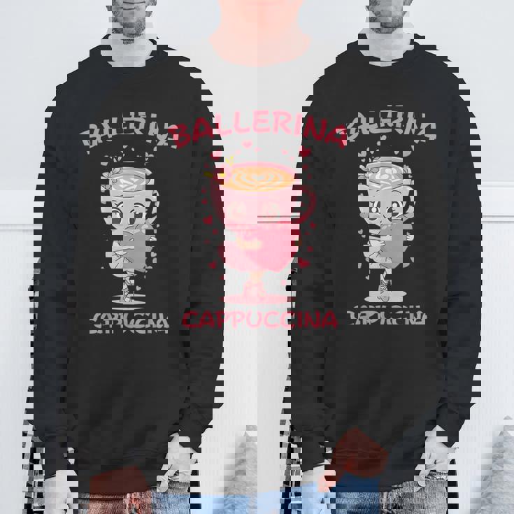 バレリーナ カプチーノ かわいい イタリアン ブレイン ミーム キッズ ガールズ スウェットシャツ 高齢者への贈り物