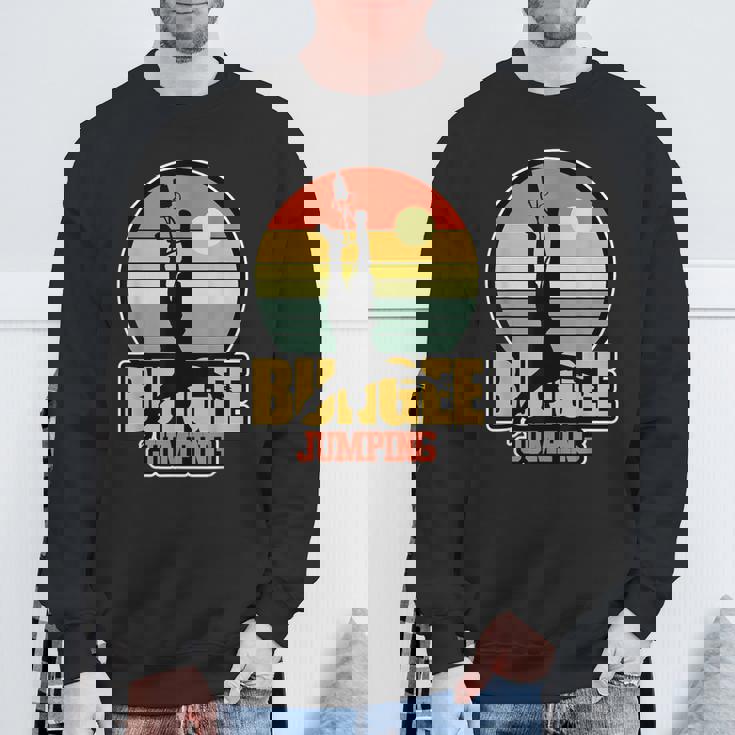 バンジージャンプ バンジージャンプ エクストリームスポーツファン スウェットシャツ 高齢者への贈り物