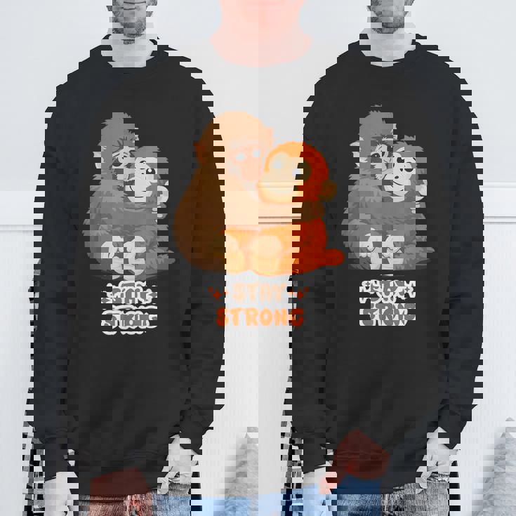 パンチパンチくん 寂しい動物園猿 スウェットシャツ 高齢者への贈り物