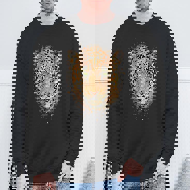 ヒョウ柄シャツ メンズ グラフィック レディース 動物愛好家 美的 スウェットシャツ 高齢者への贈り物