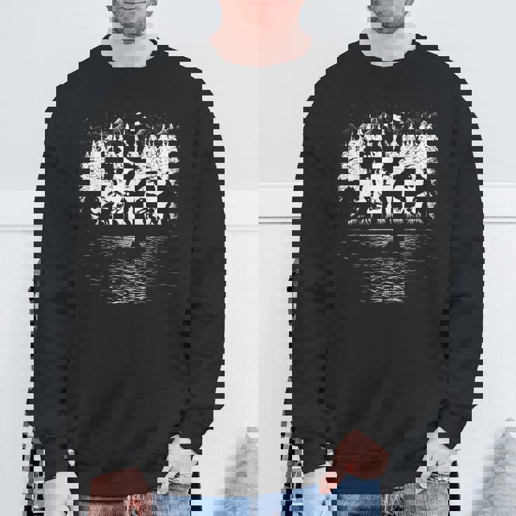 ビッグフット ネス湖 モンスター モスマン エイリアン その他 面白い クリプティッド スウェットシャツ 高齢者への贈り物