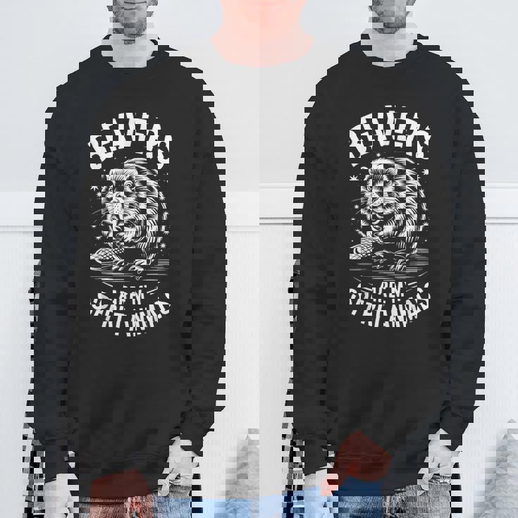 ビーバーズ スピリットアニマルズ おもしろビーバー スウェットシャツ 高齢者への贈り物