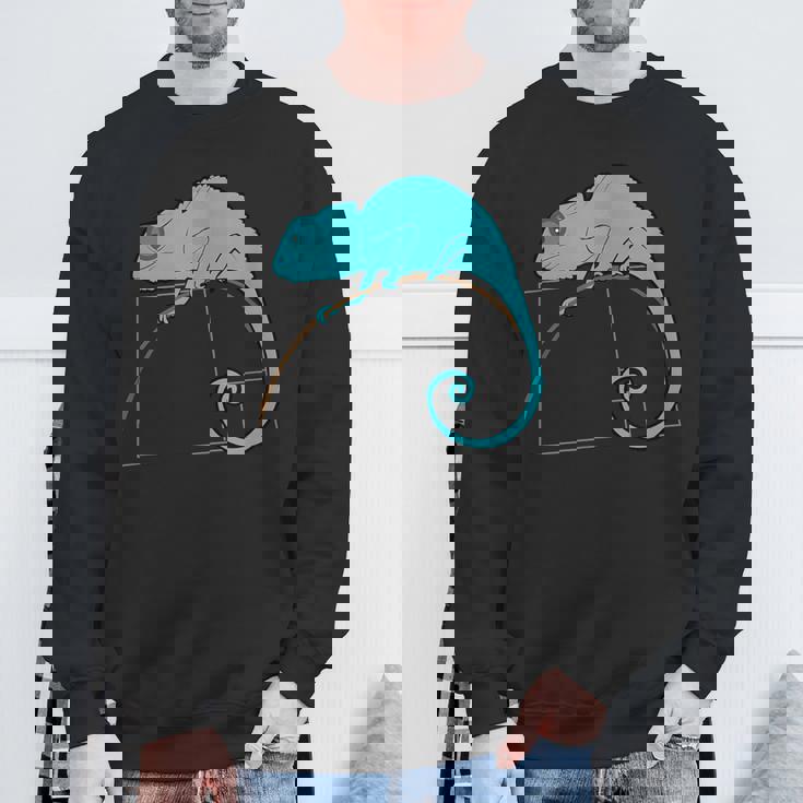 フィボナッチカメレオン黄金比 スウェットシャツ 高齢者への贈り物