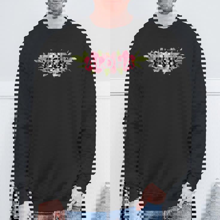 フラダンス フラ レッスン用 アロハ トロピカル ハワイ ハイビスカス Hawaii ハワイアン かわいい スウェットシャツ 高齢者への贈り物