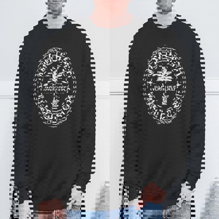 フロリダ州マイアミビーチフラッグシール。 スウェットシャツ 高齢者への贈り物