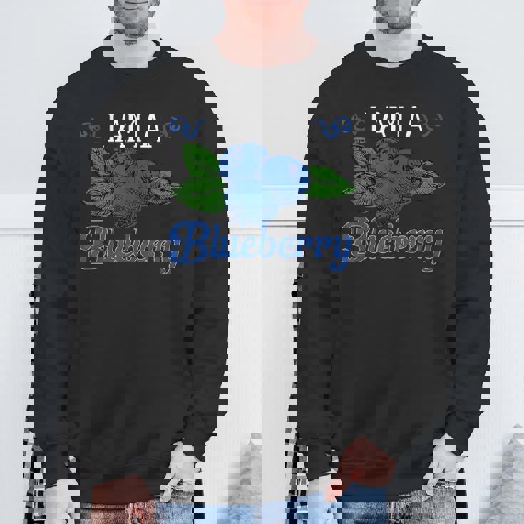 ブルーベリーフルーツ-アイ・アム・ア・ブルーベリー スウェットシャツ 高齢者への贈り物