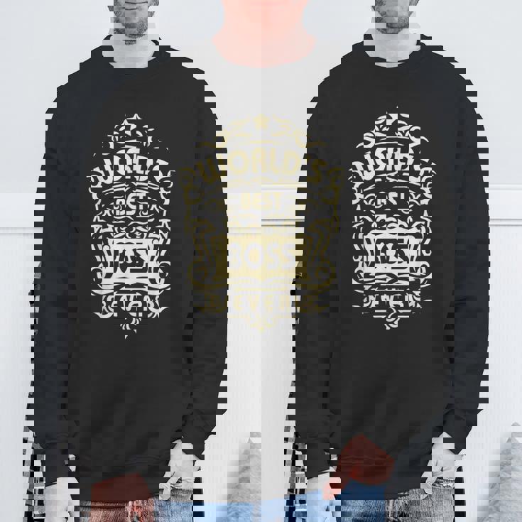 ボスの日 史上最高のボス 最高のボス スウェットシャツ 高齢者への贈り物