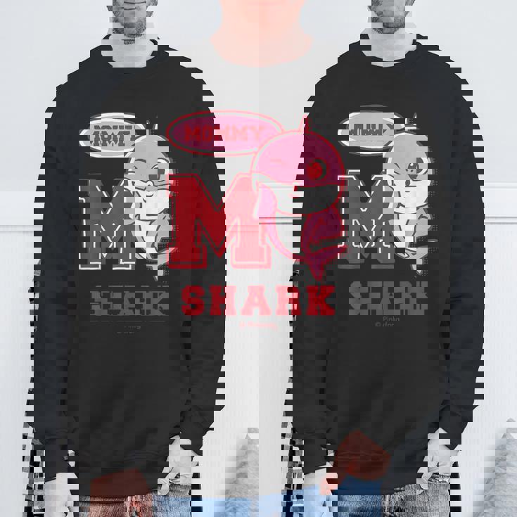 ママシャーク・レトロ・ベイシャーク・サメなかぞく・プレゼント・キッズ・メンズ・ウーマンズ スウェットシャツ 高齢者への贈り物