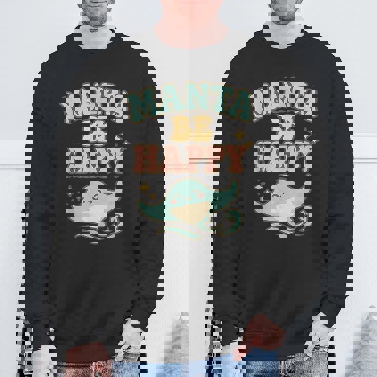 マンタ・ビ・ハッピー スウェットシャツ 高齢者への贈り物