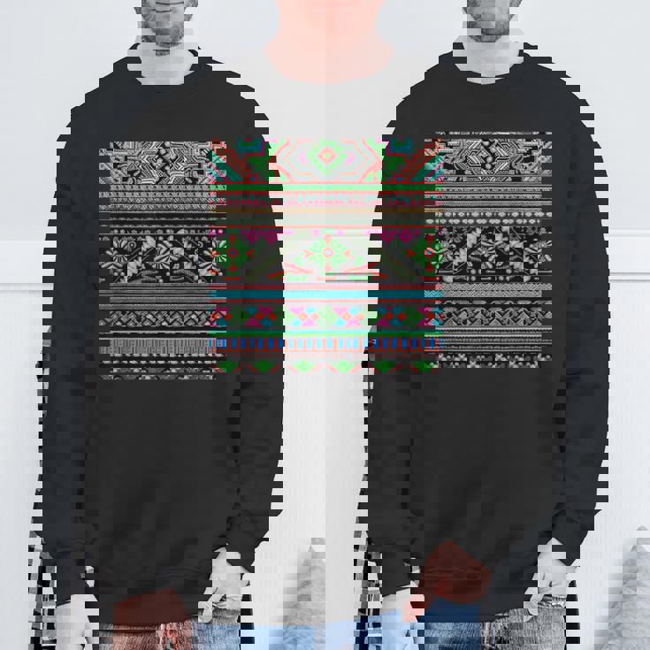 ミャオ族デザイン スウェットシャツ 高齢者への贈り物