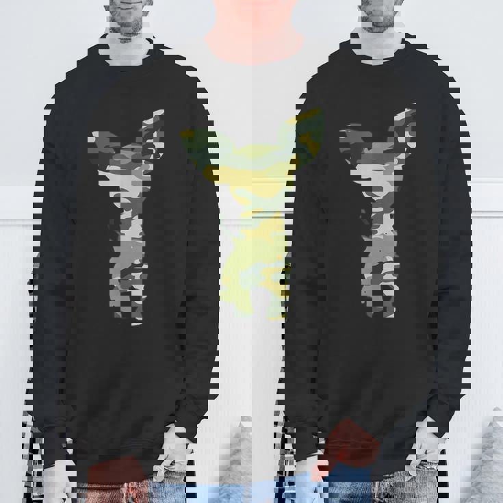 ミリタリー チワワ カモ メンズ プリント Us Dog Pup 退役軍人ギフト スウェットシャツ 高齢者への贈り物