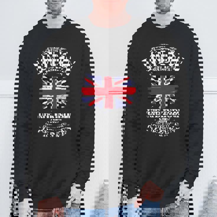 ユニオンジャック 英国の国旗 グレートブリテン ロンドン Union Jack 長袖tシャツ スウェットシャツ 高齢者への贈り物