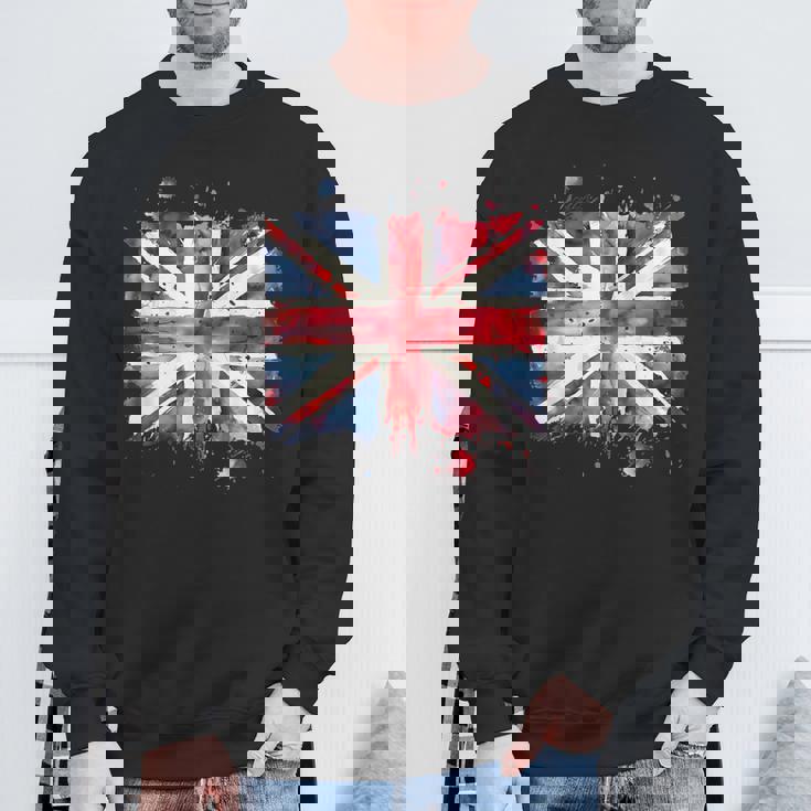 ユニオンジャック インクスタイル アート イギリス国旗 イギリス 国旗 イギリス スウェットシャツ 高齢者への贈り物