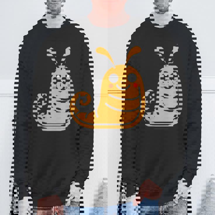 ユーモア ナメクジ 昆虫 かわいい ミニマリスト シンプル ナメクジ スウェットシャツ 高齢者への贈り物