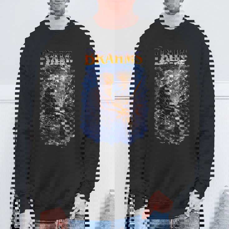 ヨハネス・ブラームス 作曲家 長袖tシャツ スウェットシャツ 高齢者への贈り物