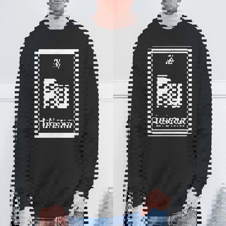 ルテニウム Ru 元素周期表 サイエンスギフト スウェットシャツ 高齢者への贈り物