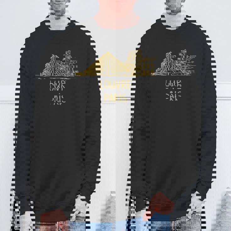 ルーヴル パリ フランス 旅行 お土産 歴史的建造物 ギフト スウェットシャツ 高齢者への贈り物