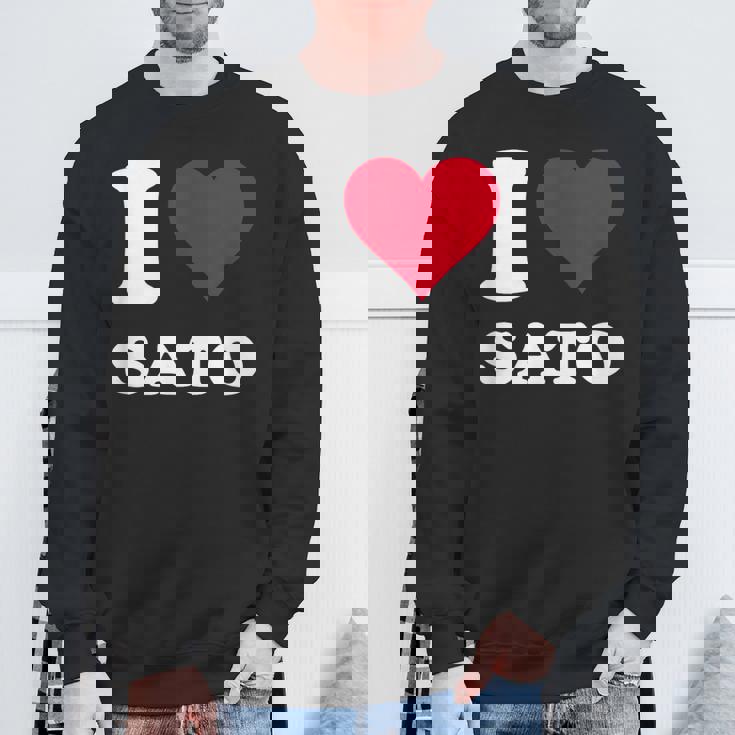 レッドハート I Loveato スウェットシャツ 高齢者への贈り物