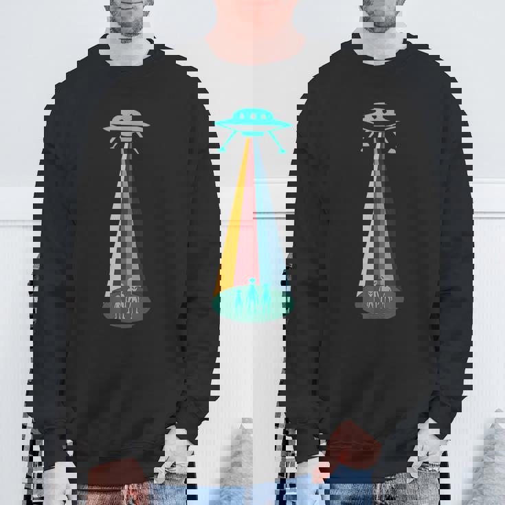 レトロ 宇宙人 宇宙船 Ufo スウェットシャツ 高齢者への贈り物