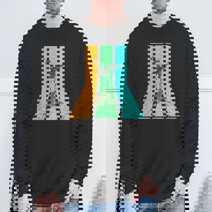 レトロ80年代ヴィンテージスタイルペガサス スウェットシャツ 高齢者への贈り物