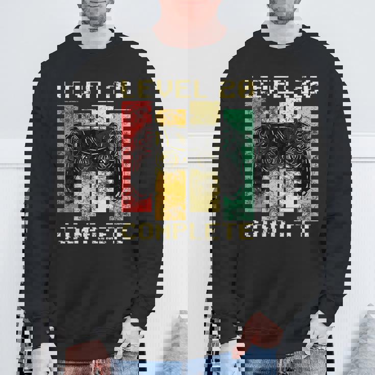 レベル20コンプリート20歳誕生日プレゼントゲーマー スウェットシャツ 高齢者への贈り物