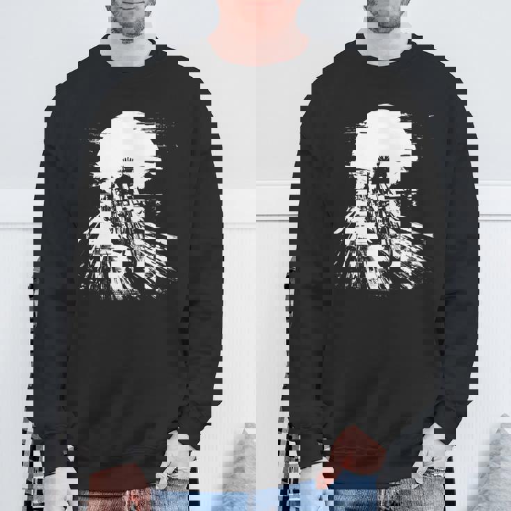 レーシング・サイクリスト、バイカー・サイクリズムを描く 長袖tシャツ スウェットシャツ 高齢者への贈り物