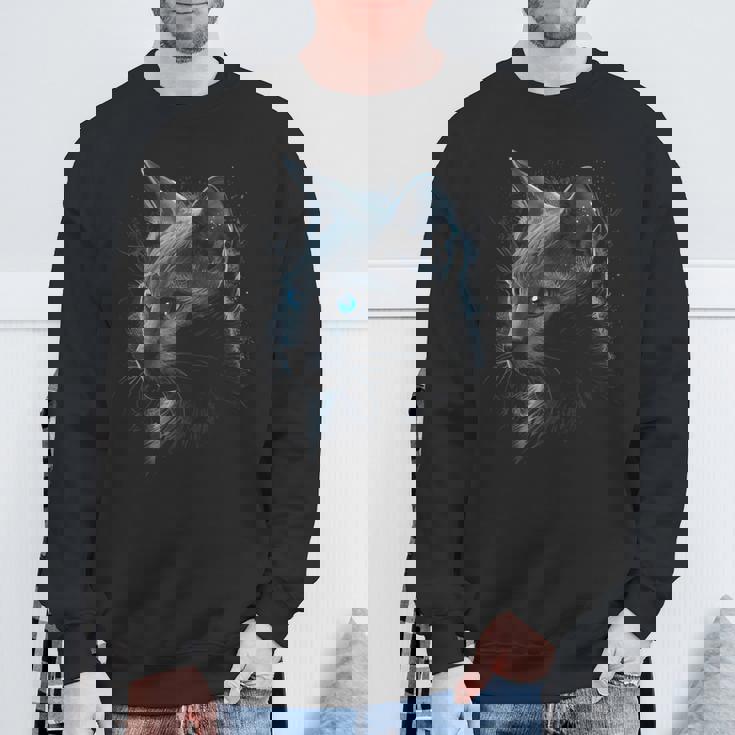 ロシアンブルーキャット スウェットシャツ 高齢者への贈り物