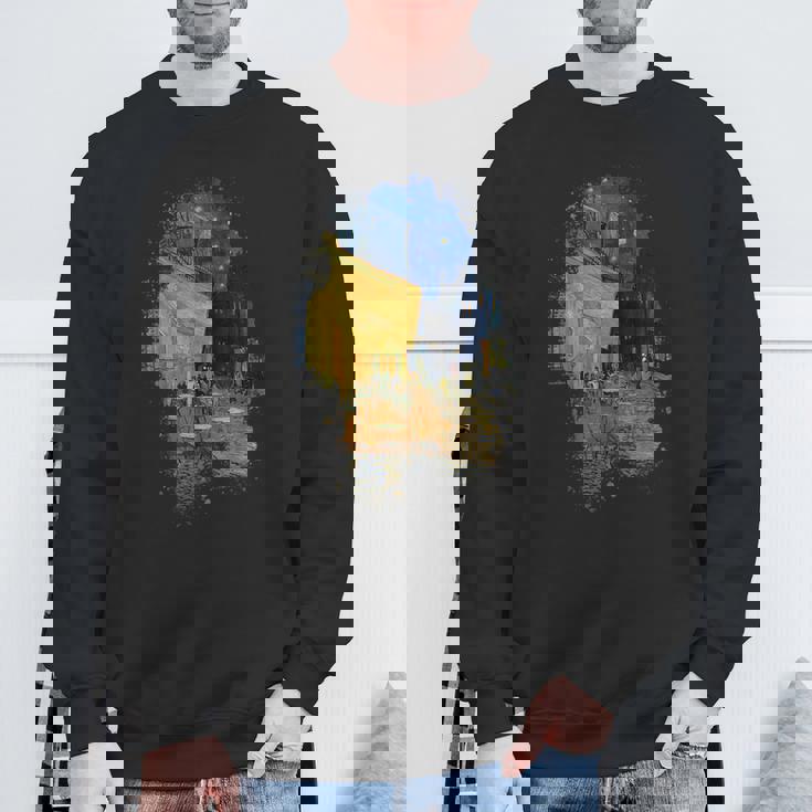 ヴィンセント・ヴァン・ゴッホ作 夜のカフェテラス スウェットシャツ 高齢者への贈り物