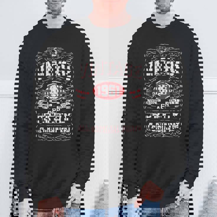 ヴィンテージ 1961 還暦 62歳 1961年生まれ スウェットシャツ 高齢者への贈り物