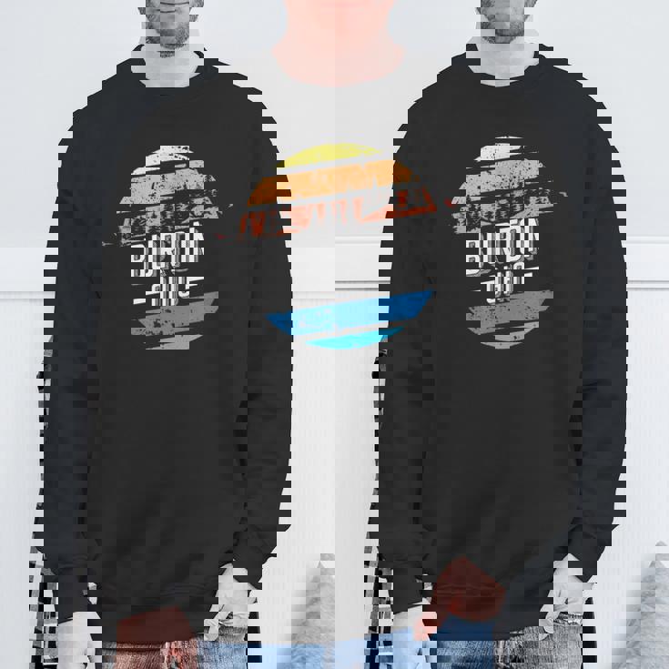 ヴィンテージ バートン オハイオ州サンセットお土産プリント スウェットシャツ 高齢者への贈り物