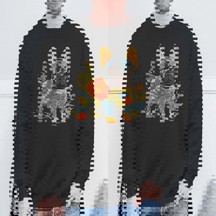 ヴィンテージ フレンチブルドッグ ママ 犬 フレンチブルドッグ 母の日 スウェットシャツ 高齢者への贈り物